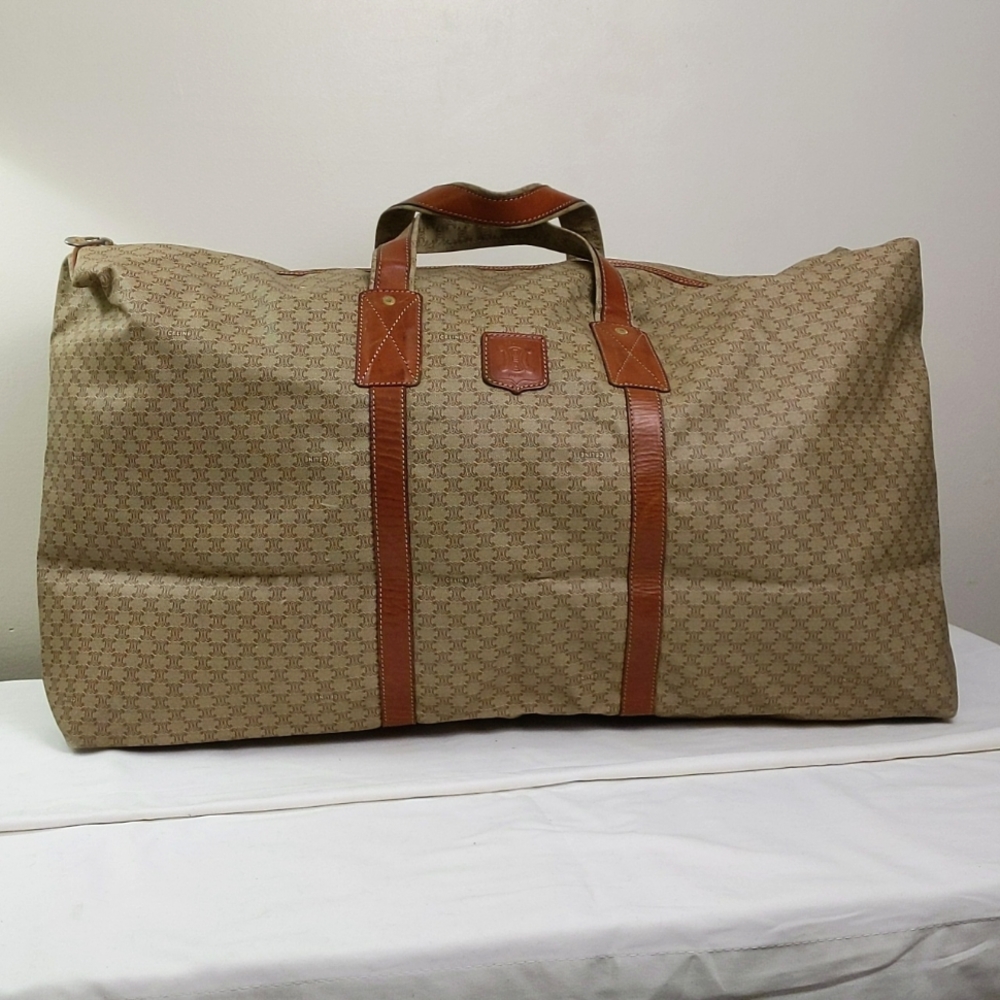 Celine Vintage Macadam Blason Large Boston Travel Bag - Picture 5 of 17